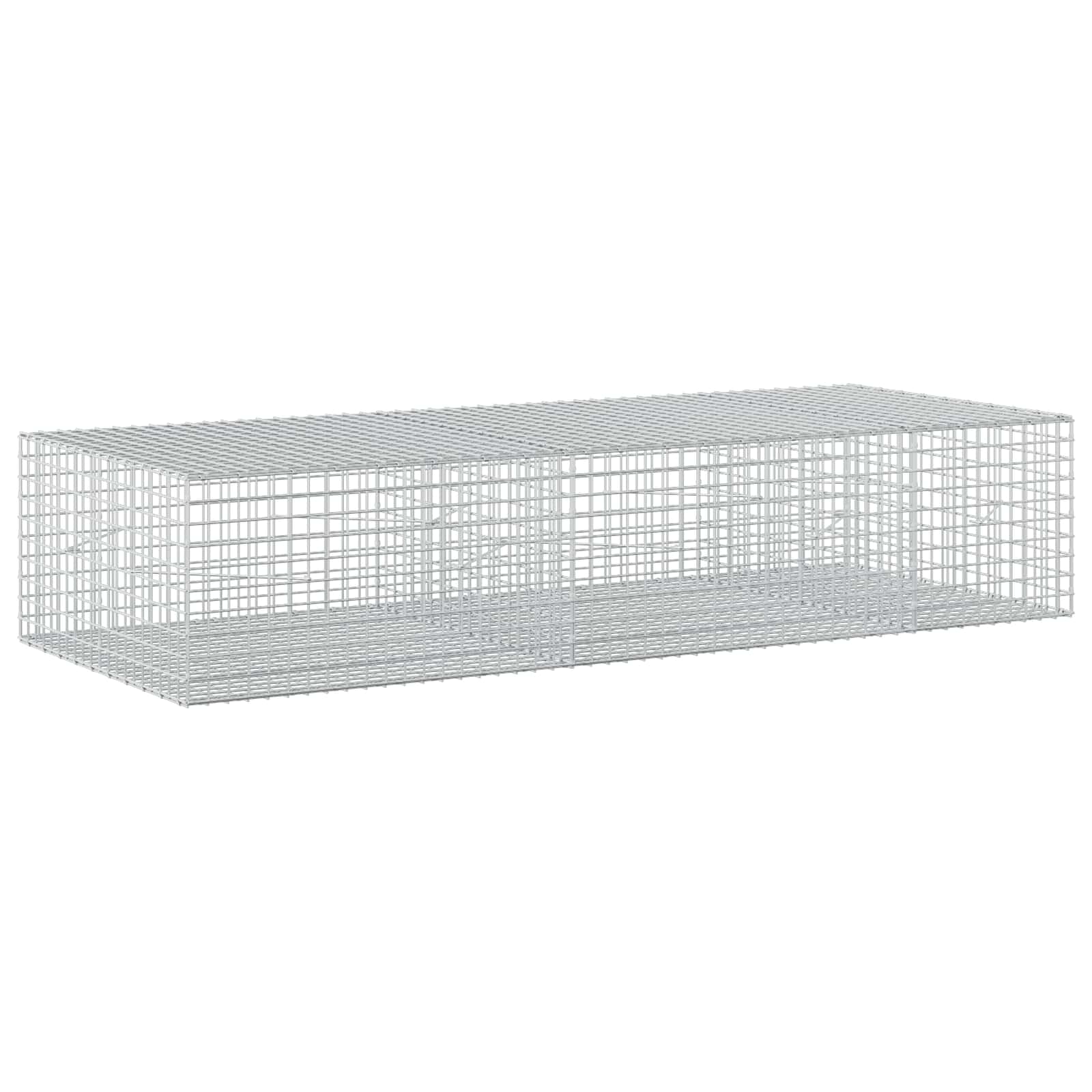 Gabione Mit 3,5 Mm Draht Und 5x5 Cm Maschen 250x100x50 Cm Vidaxl