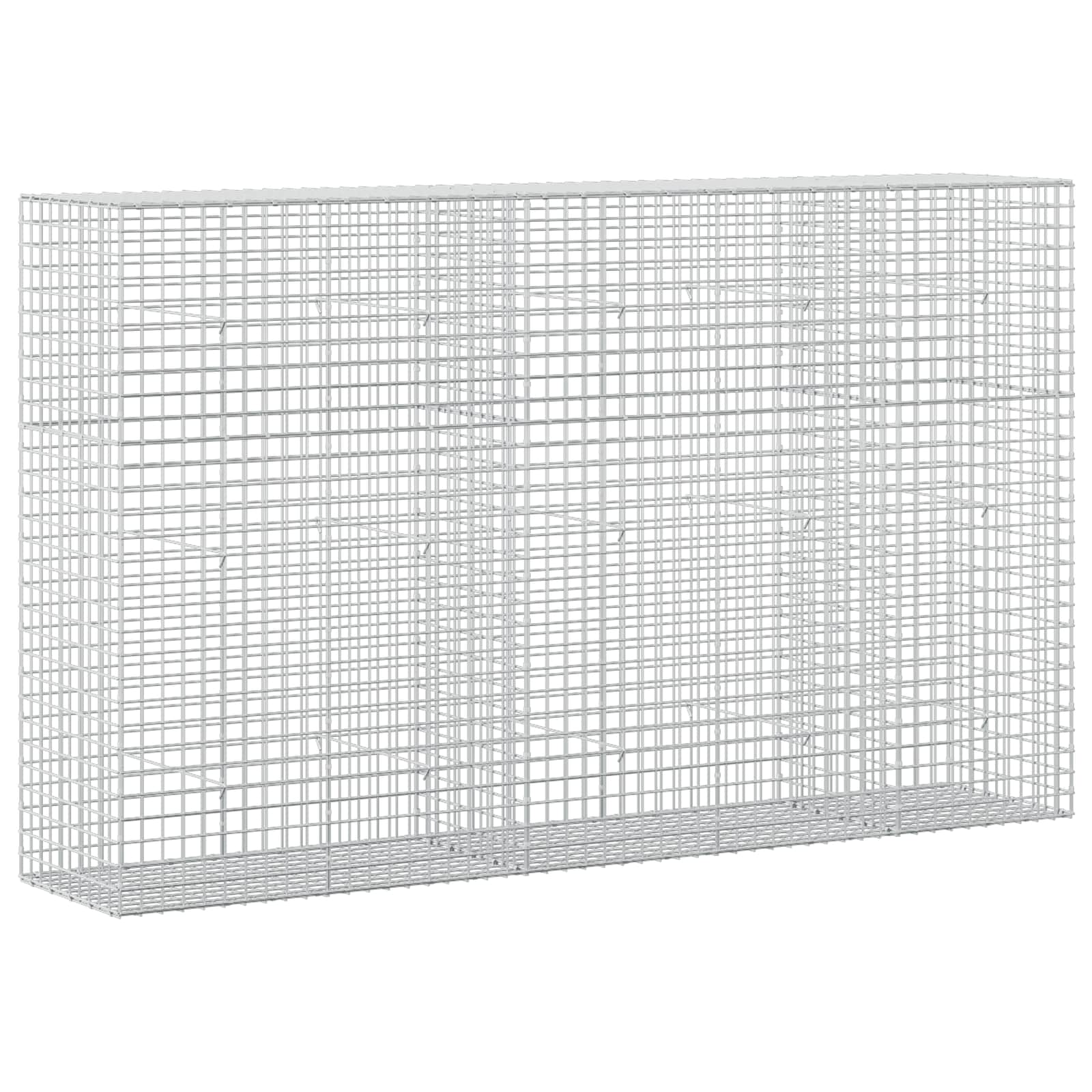 Gabione Mit 3,5 Mm Draht Und 5x5 Cm Maschen 250x50x150 Cm Vidaxl