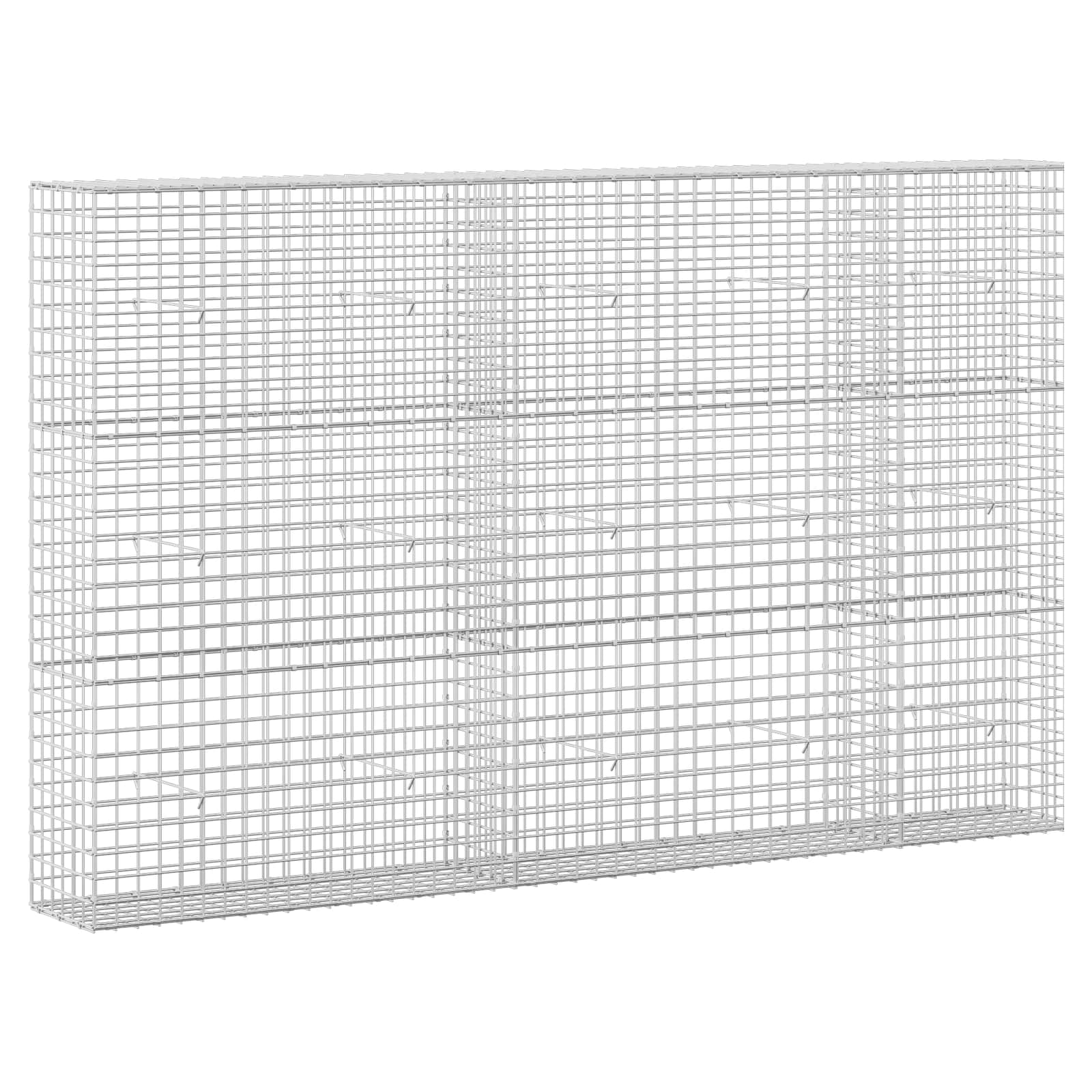 Gabione Mit 3,5 Mm Draht Und 5x5 Cm Maschen 250x30x150 Cm Vidaxl