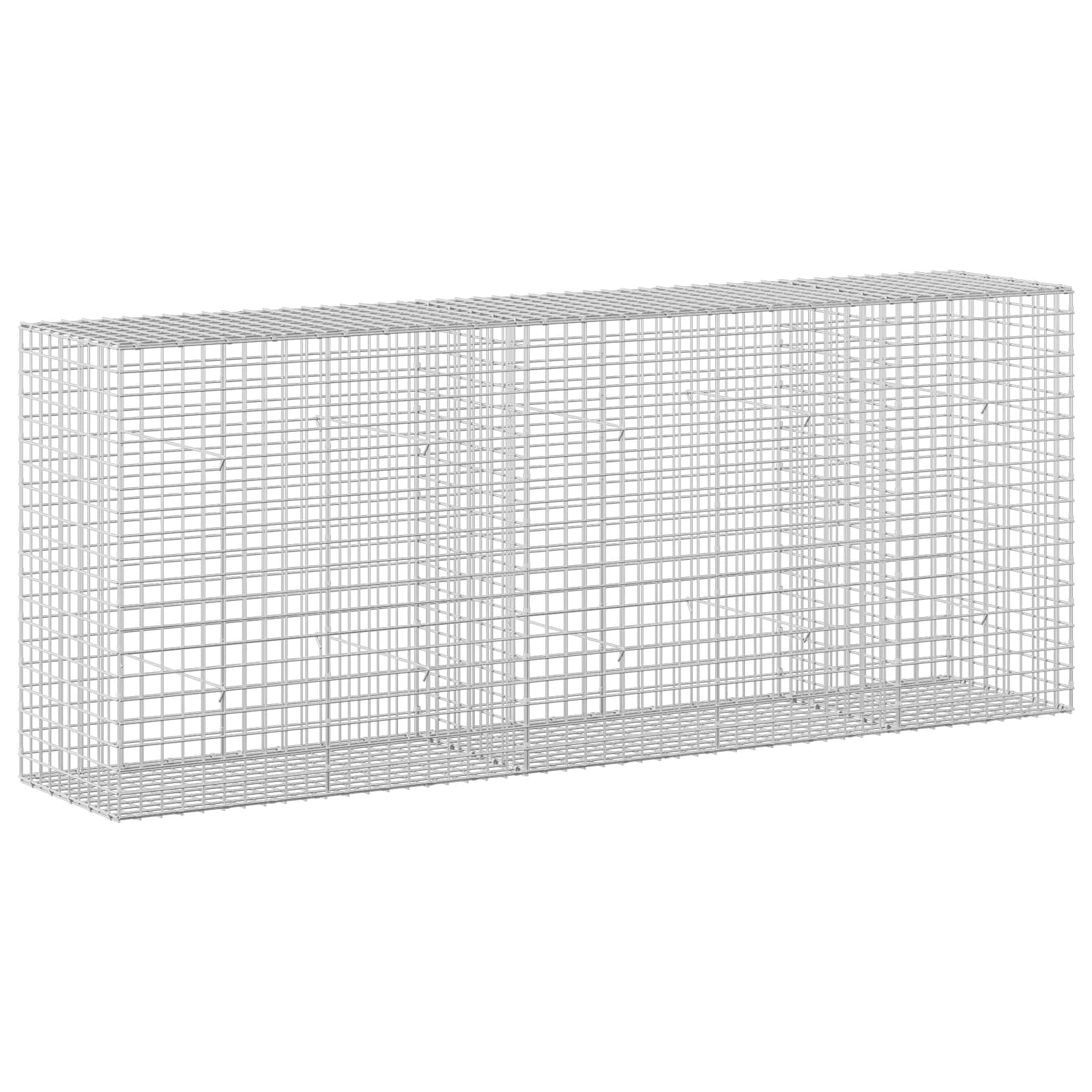 Gabione Mit 3,5 Mm Draht Und 5x5 Cm Maschen 250x50x100 Cm Vidaxl
