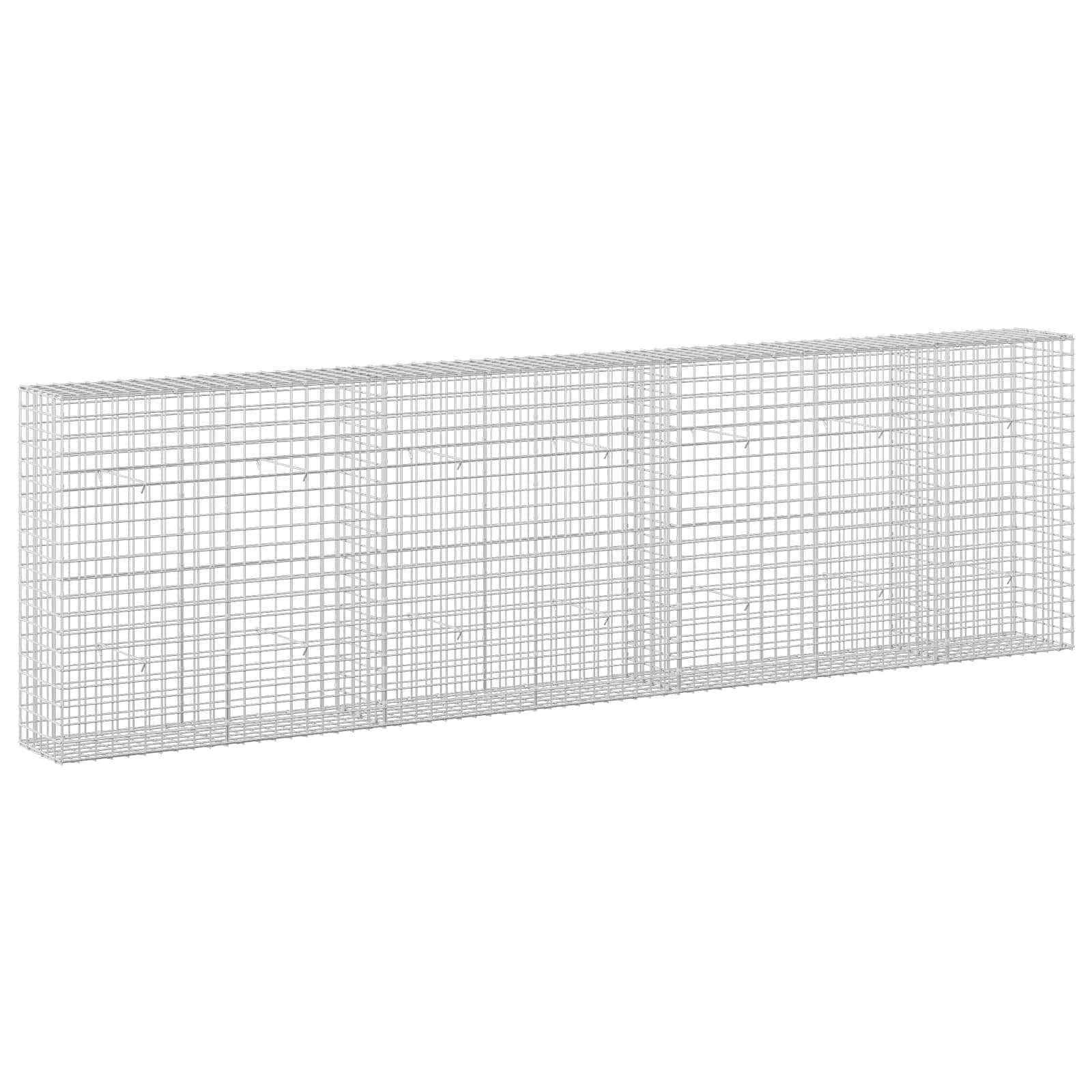 Gabione Mit 3,5 Mm Draht Und 5x5 Cm Maschen 350x30x100 Cm Vidaxl