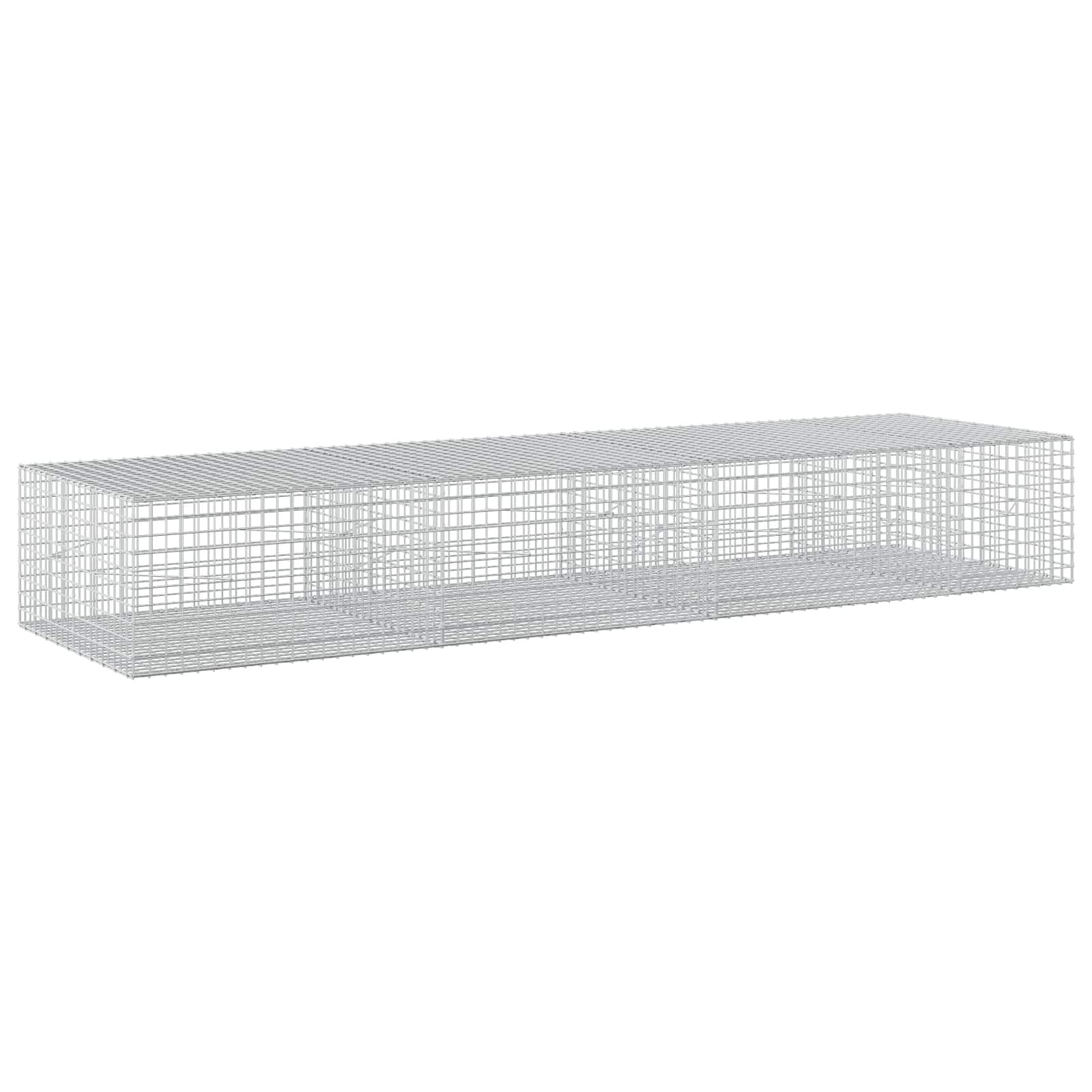 Gabione Mit 3,5 Mm Draht Und 5x5 Cm Maschen 350x100x50 Cm Vidaxl