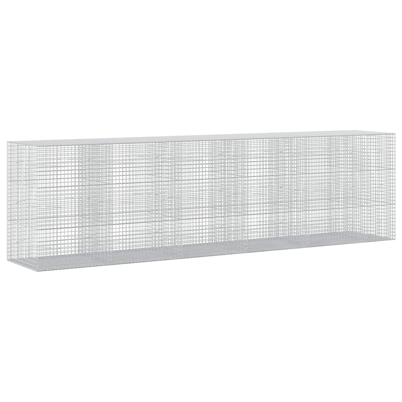 Gabione Mit 3,5 Mm Draht Und 5x5 Cm Maschen 550x100x150 Cm Vidaxl