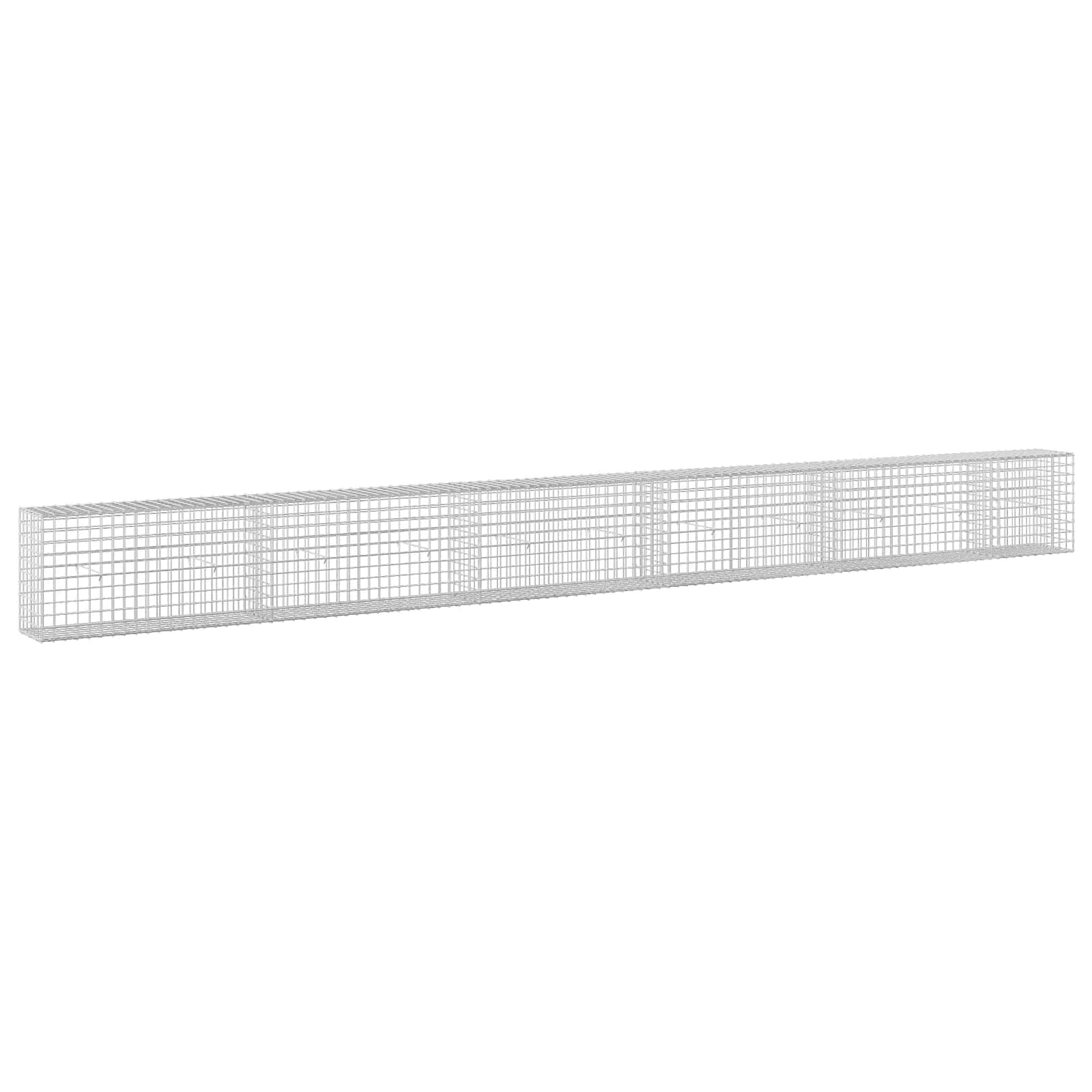 Gabione Mit 3,5 Mm Draht Und 5x5 Cm Maschen 550x30x50 Cm Vidaxl