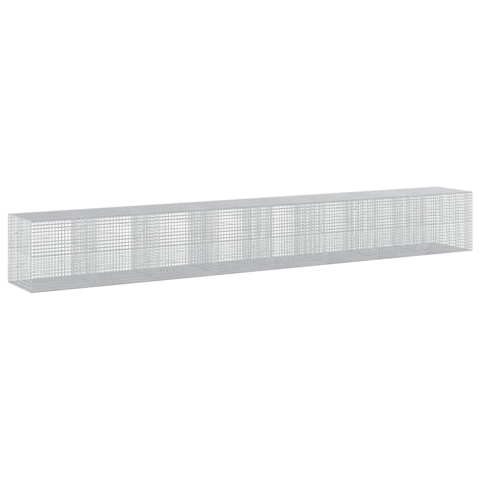 Gabione Mit 3,5 Mm Draht Und 5x5 Cm Maschen 800x100x100 Cm Vidaxl