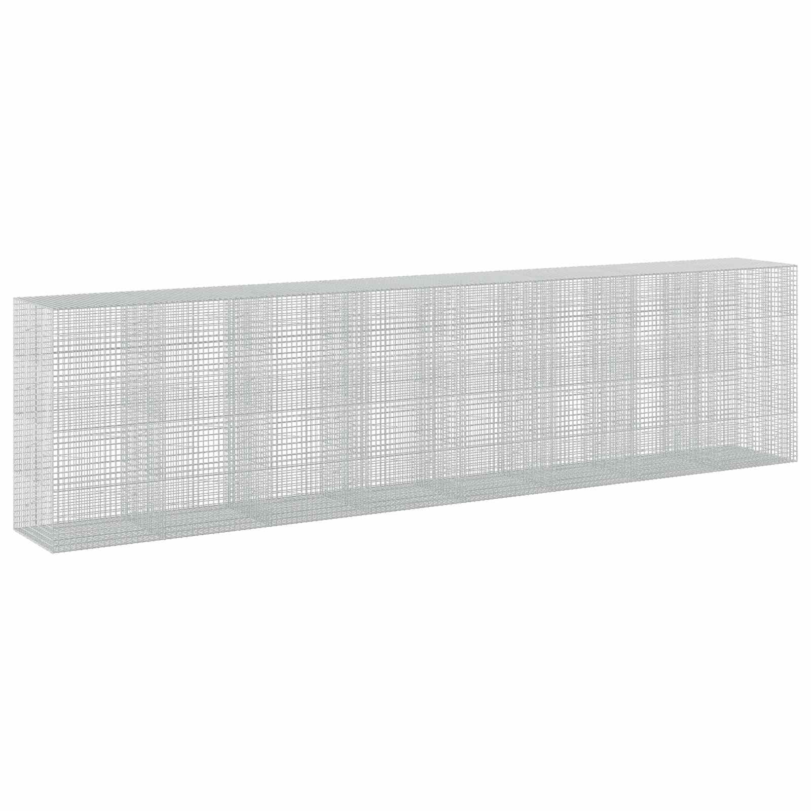 Gabione Mit 3,5 Mm Draht Und 5x5 Cm Maschen 800x100x200 Cm Vidaxl