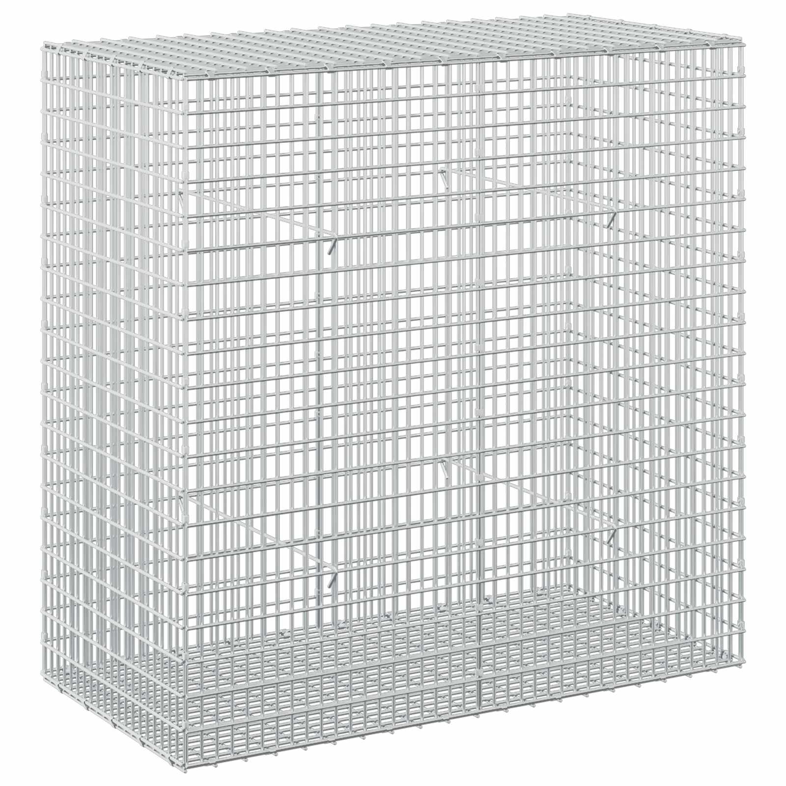 Gabione Mit 3,5 Mm Draht Und 5x2,5 Cm Maschen 100x50x100 Cm Vidaxl