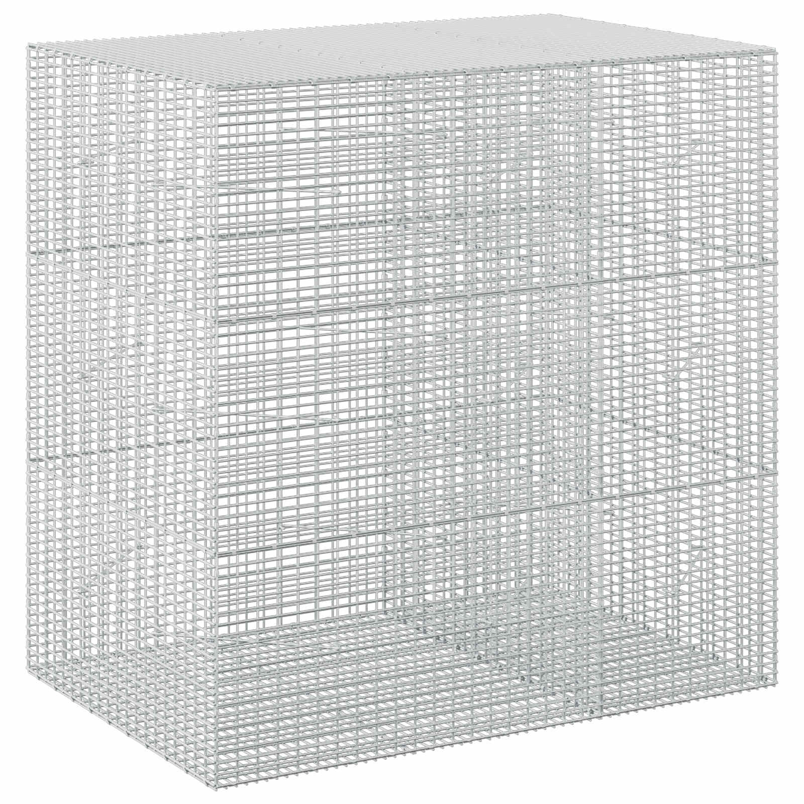 Gabione Mit 3,5 Mm Draht Und 5x2,5 Cm Maschen 150x100x150 Cm Vidaxl