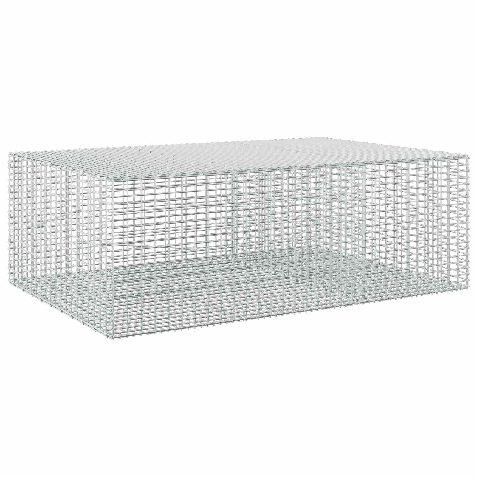 Gabione Mit 3,5 Mm Draht Und 5x2,5 Cm Maschen 150x100x50 Cm Vidaxl
