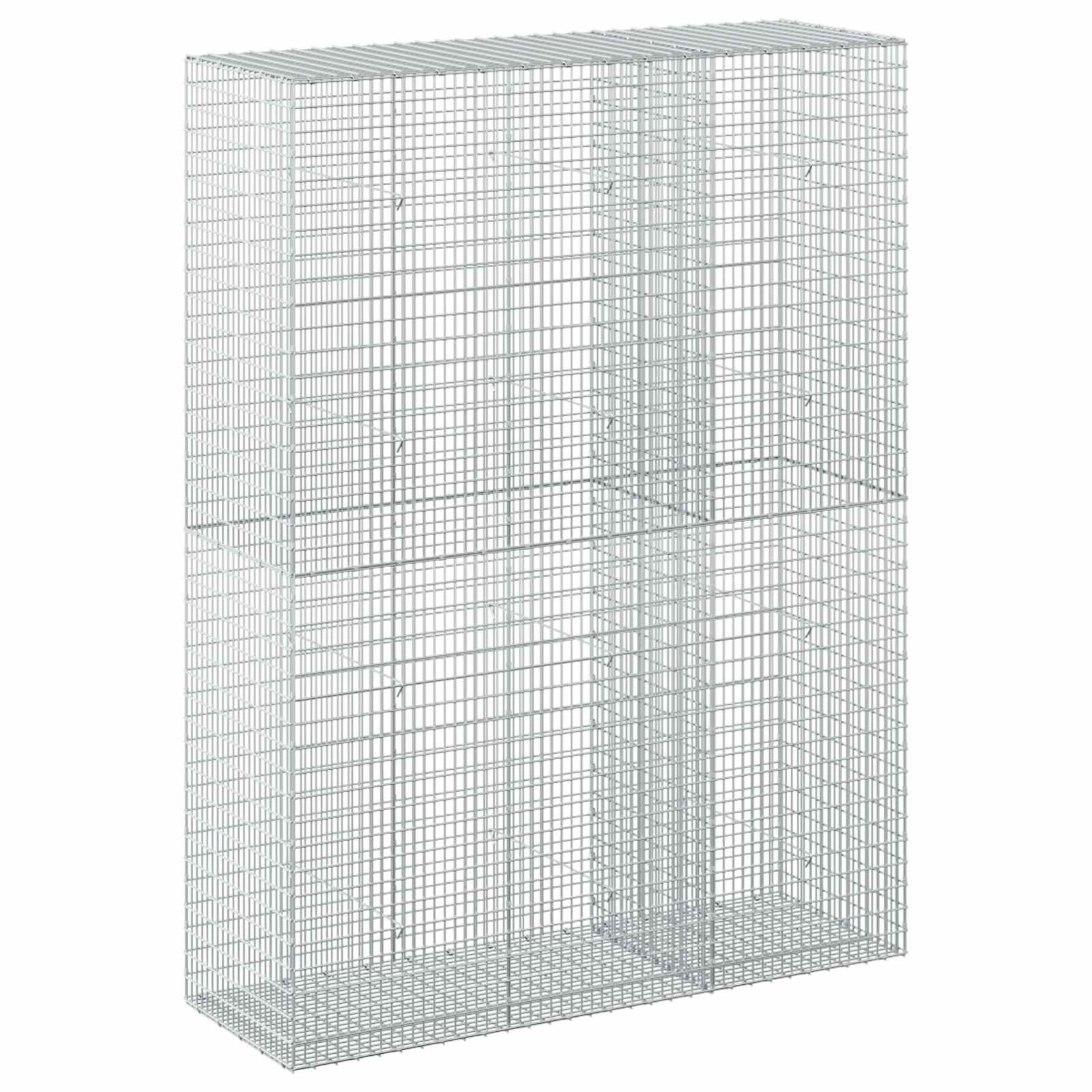 Gabione Mit 3,5 Mm Draht Und 5x2,5 Cm Maschen 150x50x200 Cm Vidaxl