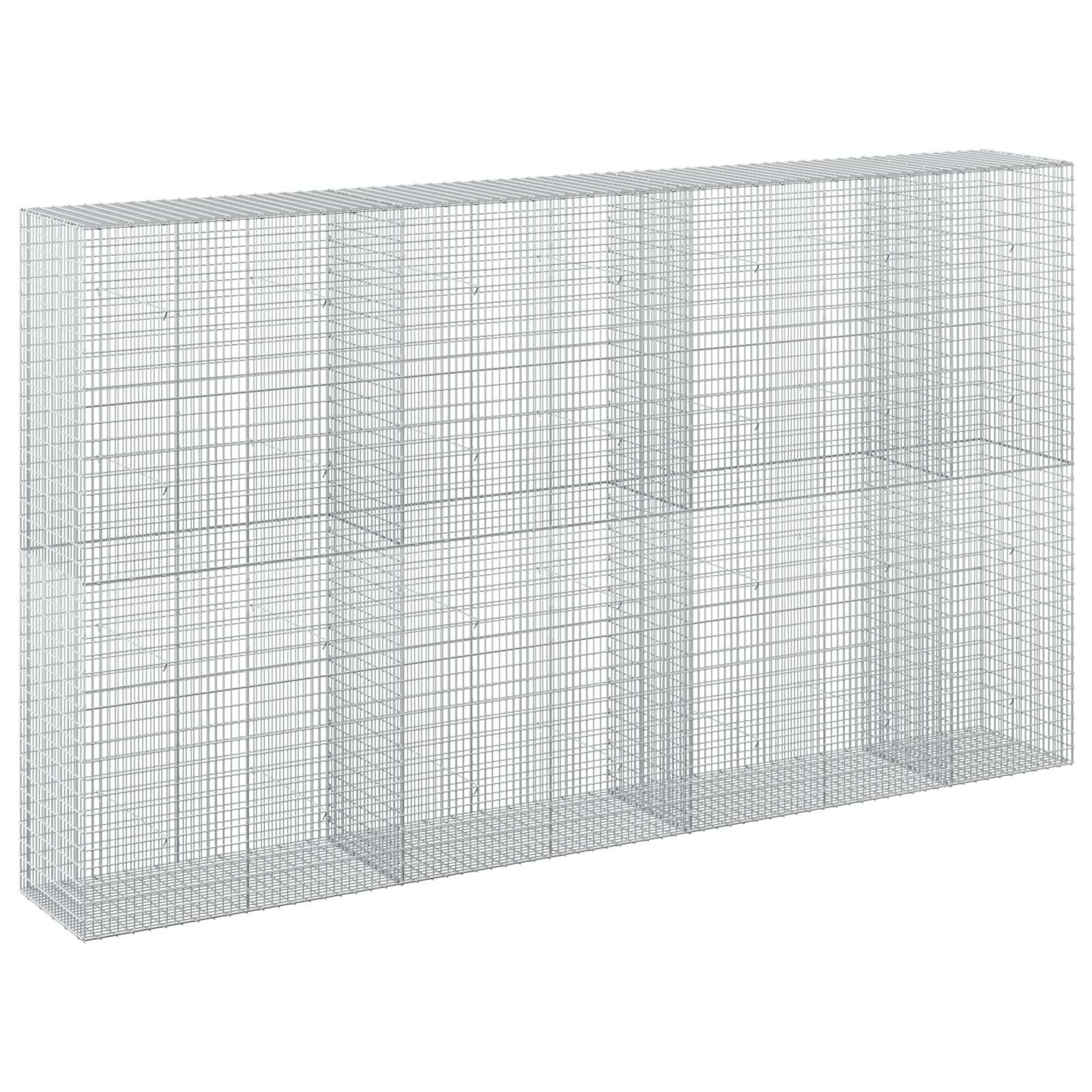 Gabione Mit 3,5 Mm Draht Und 5x2,5 Cm Maschen 350x50x200 Cm Vidaxl