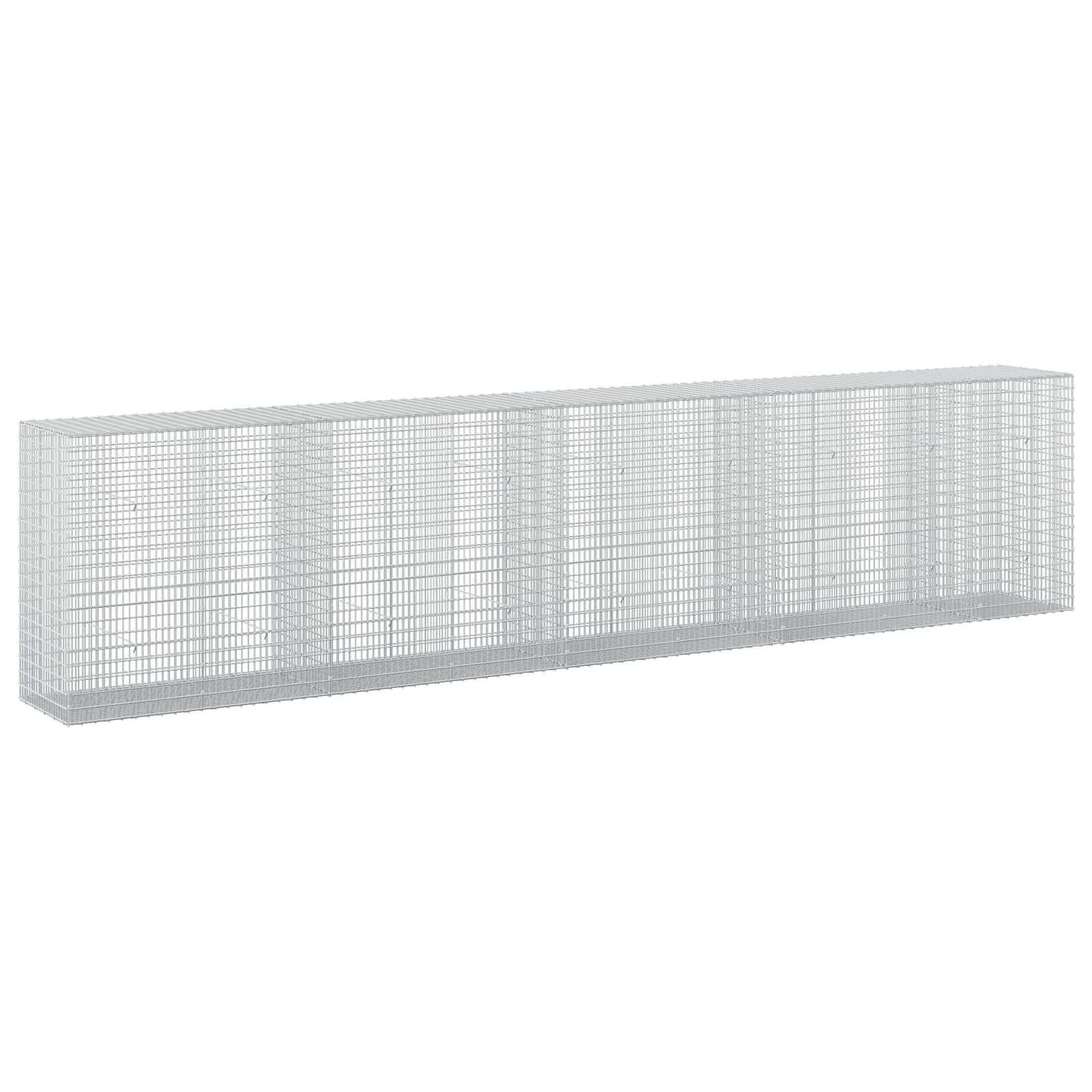 Gabione Mit 3,5 Mm Draht Und 5x2,5 Cm Maschen 450x50x100 Cm Vidaxl