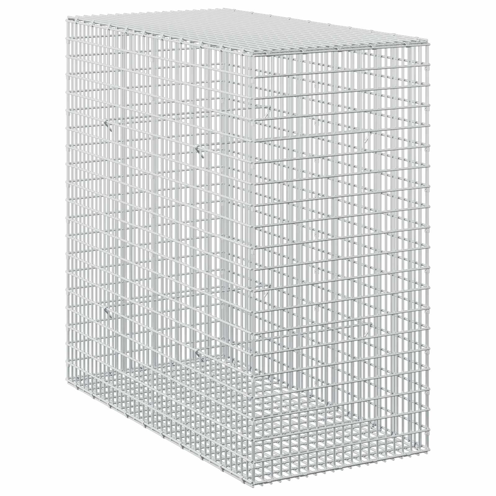 Gabione Mit 3,5 Mm Draht Und 5x2,5 Cm Maschen 50x100x100 Cm Vidaxl