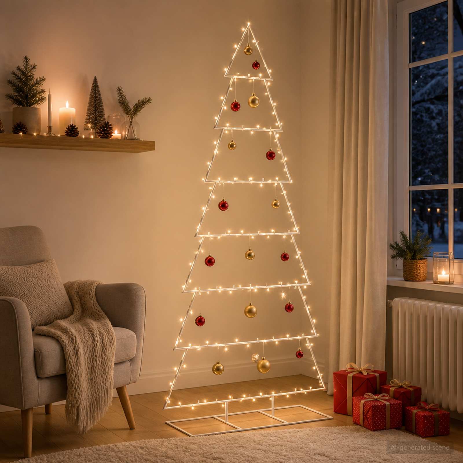 Vidaxl Metal Christmas Tree With Classic Stand Kuopio 210 Cm Steel