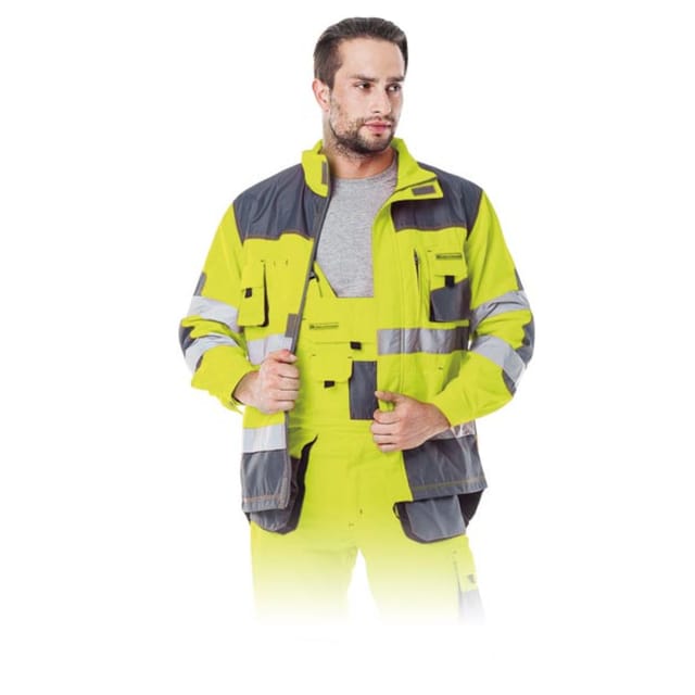 Arbeitsjacke Mit Reflektoren Xxxl Neongelb
