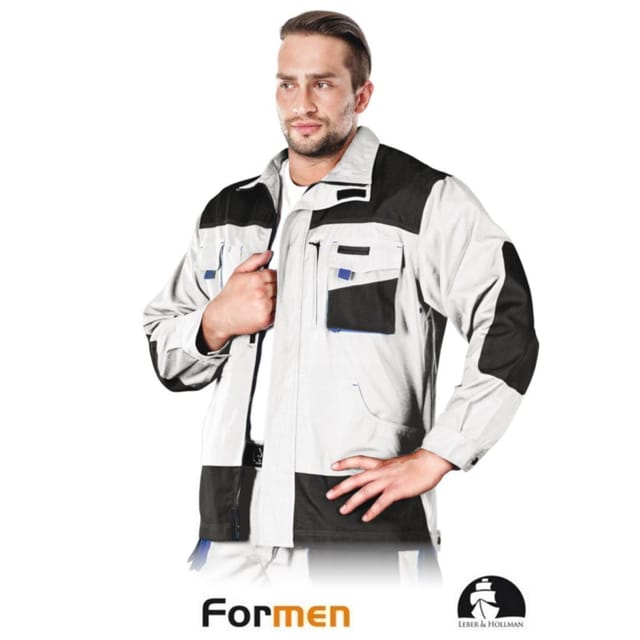 Arbeitsjacke Weiß/grau In Versch. Größen Xxl