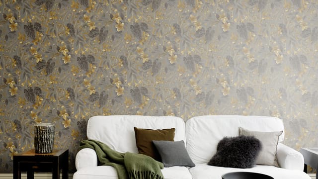 Rasch - Vliestapete 538229 Tapete Botanical Dschungel 53 X 1005 Cm Curiosity Grau Braun