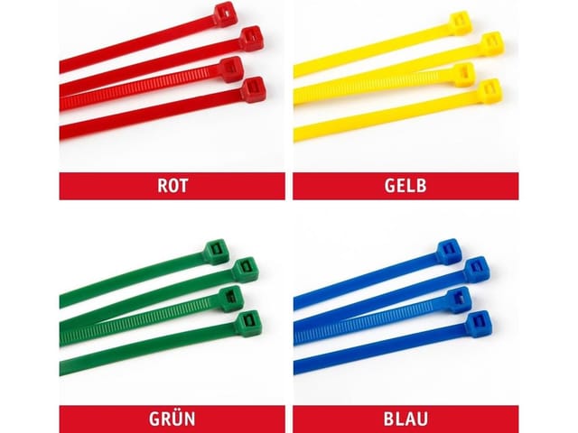 Walter Werkzeuge - Walter 1000-tlg. Universalbinder Kabelbinder Sortiment Unterschiedlich Belastbar