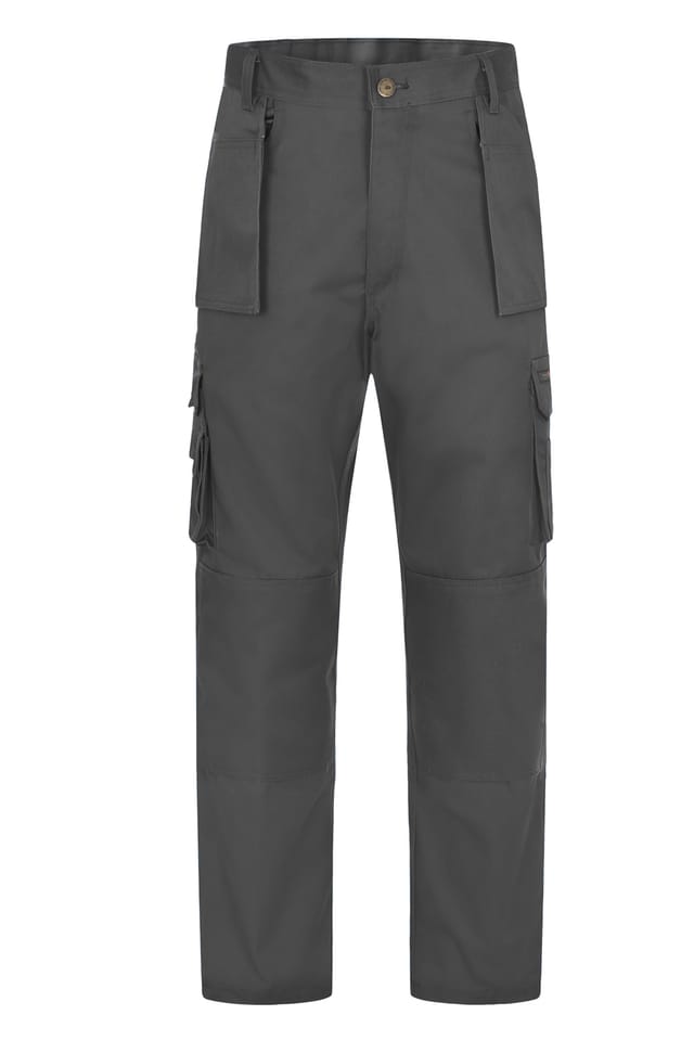 Super Pro Arbeitshose Grau 40 330 G/m² 65 % Polyester Normal Geschnitten