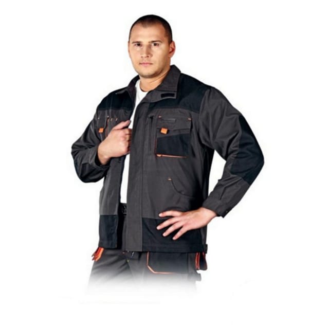 Arbeitsjacke Schwarz/orange In Versch. Größen S