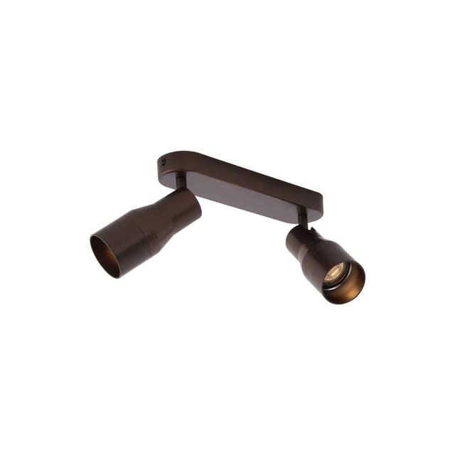 Runder Deckenstrahler Dunkelbronze Gu10 50mm 2-flammig - Stanley