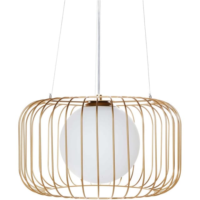 Hängeleuchte Bairoa Metall Gold