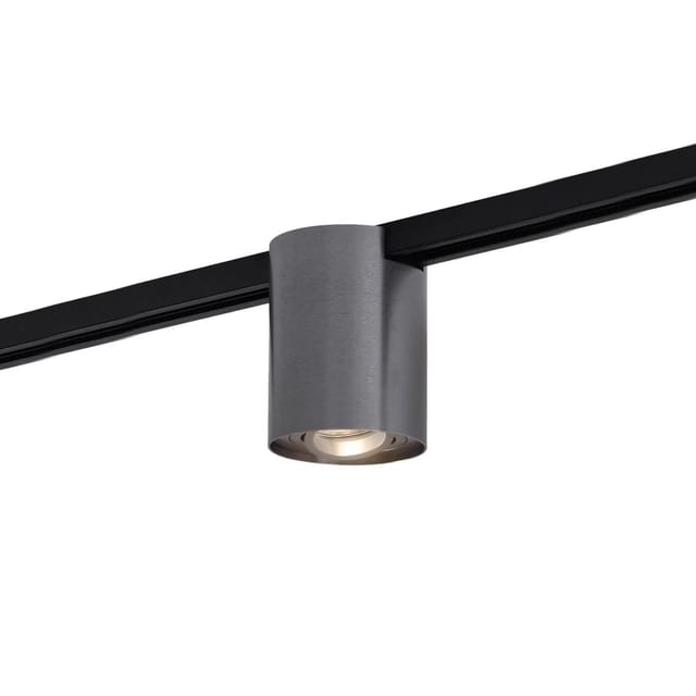 Moderner 1-phasiger Schienenstrahler Gunmetal - Iconic Rondoo Up