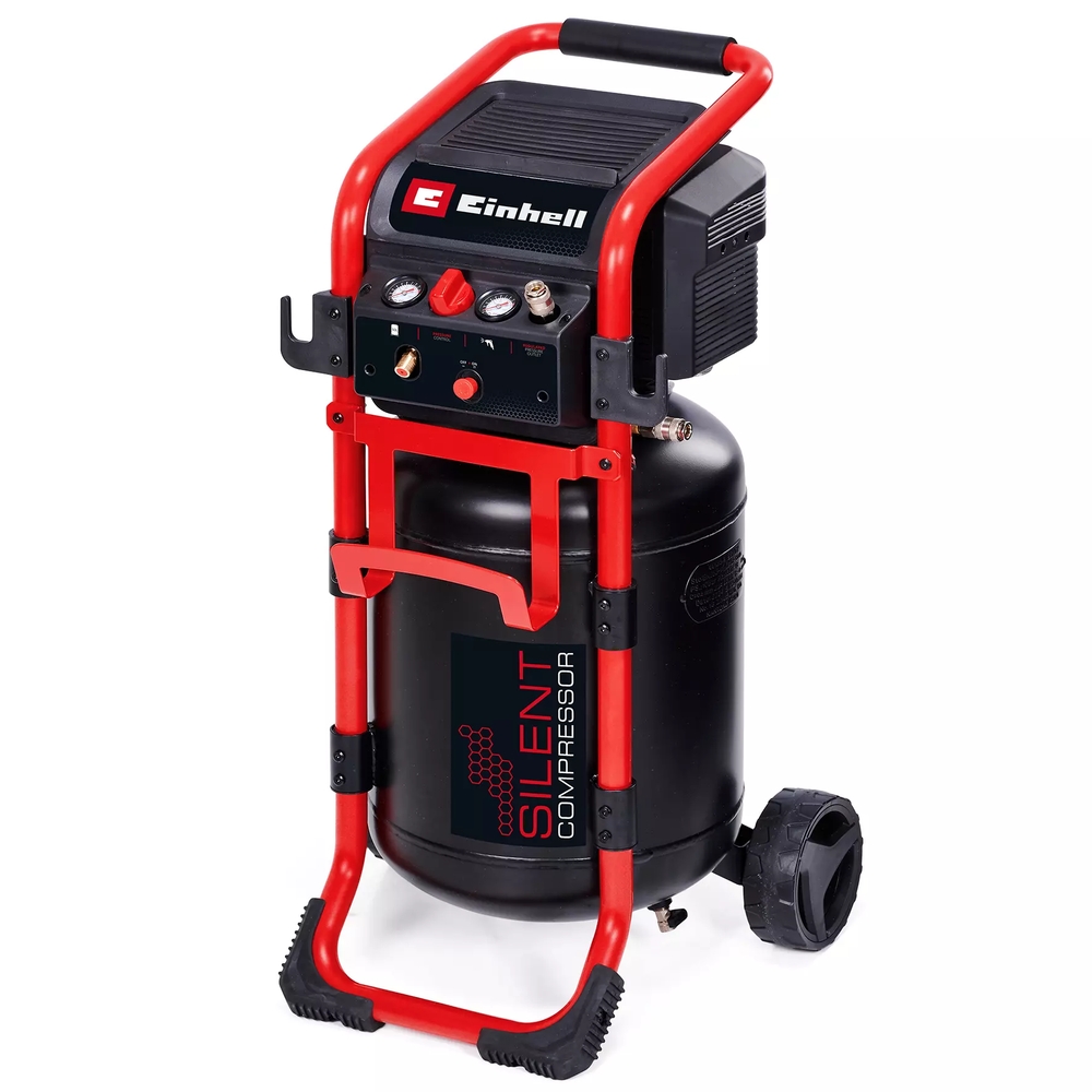 [neuwertig] Te-ac 270/50 Silent-kompressor – 1650 W – 270 L/min – 10 Bar – 50-l-tank – 70 Db (generalüberholt) Einhell