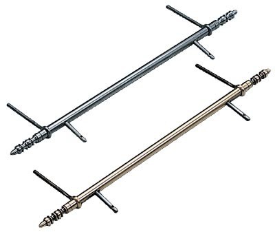 Dübelloch- Und Schnürplatte - Rohes Eisen - 80x356 Mm