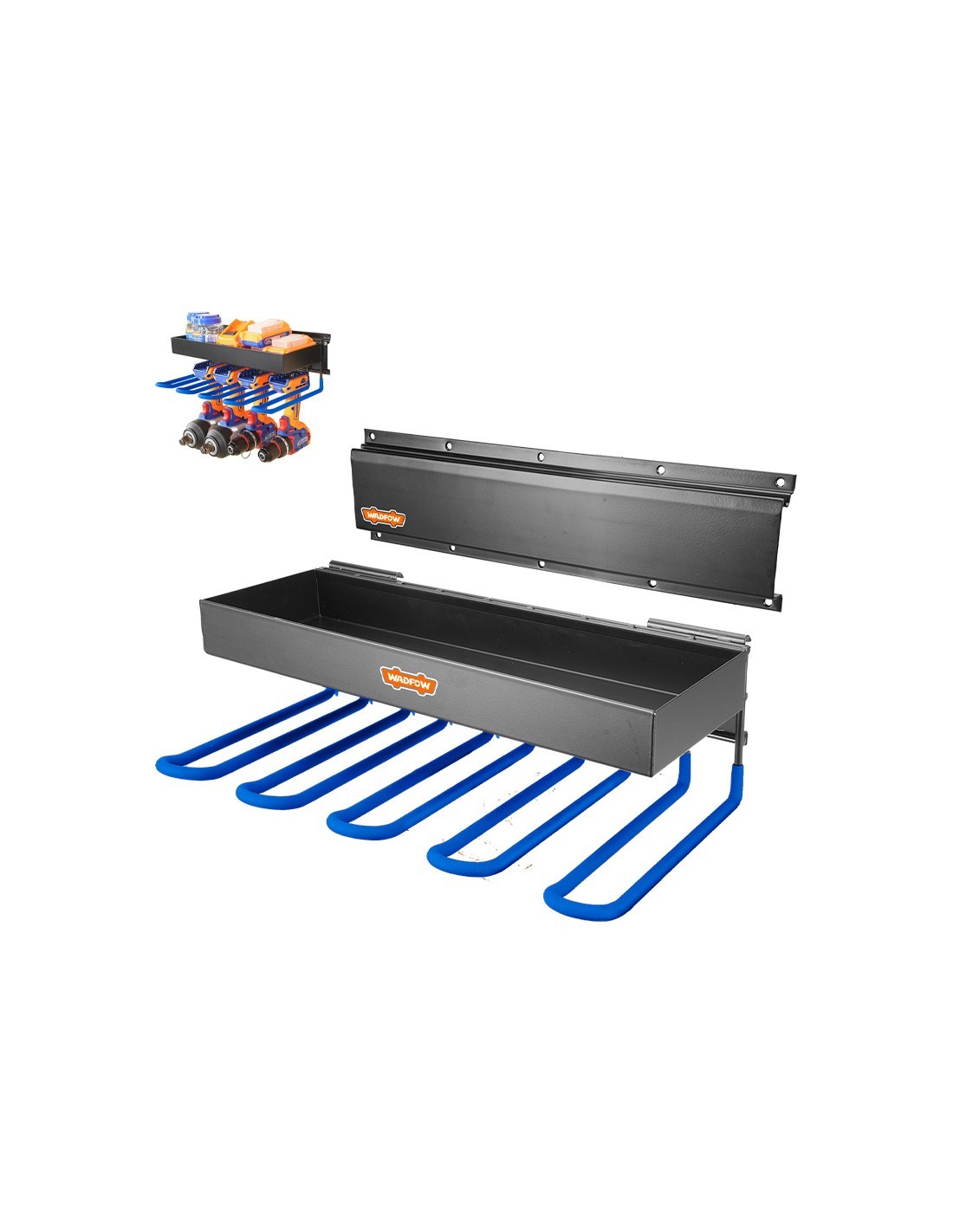 2-schrank-wandregal-set Wadfow Mit Schiene Und Haken