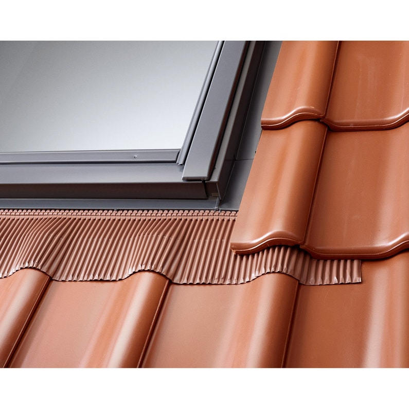 Rotes Braunes Velux Anschlussstück 55x78 Cm Für Dachziegel Unter 120 Mm - Edw Ck02 0700c2