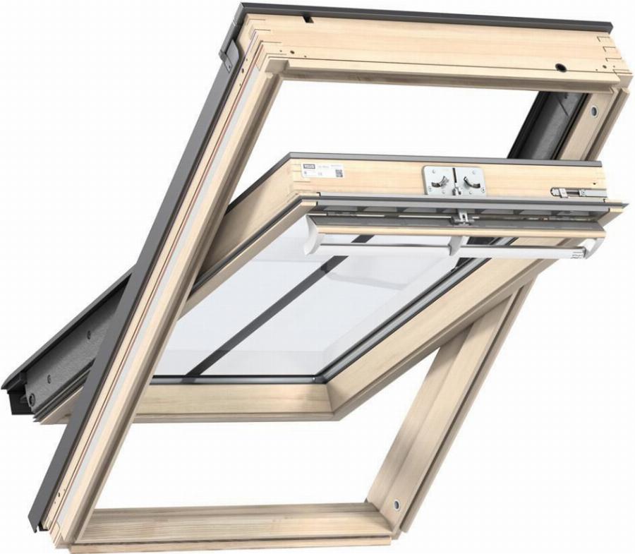 Velux Dachfenster Zum Drehen 78x98 Cm - Vollkomfort Holz - Ggl Mk04 3057