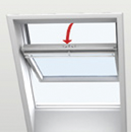 Velux Dachfenster Zum Drehen - Komfort - Weiße Oberfläche - Ggu Ck02 0076 55x78