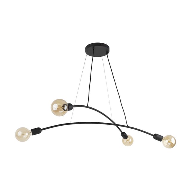 Tk-lighting Helix Pendelleuchte Schwarz 90 Cm Modernes Design