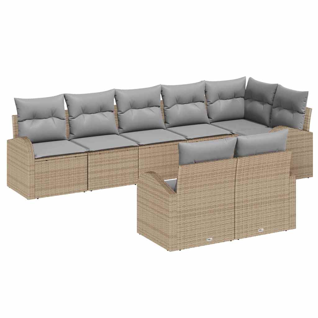 Maison Exclusive - Gartensofa-set 8 Stk. 8-sitzanzahl Poly-rattan
