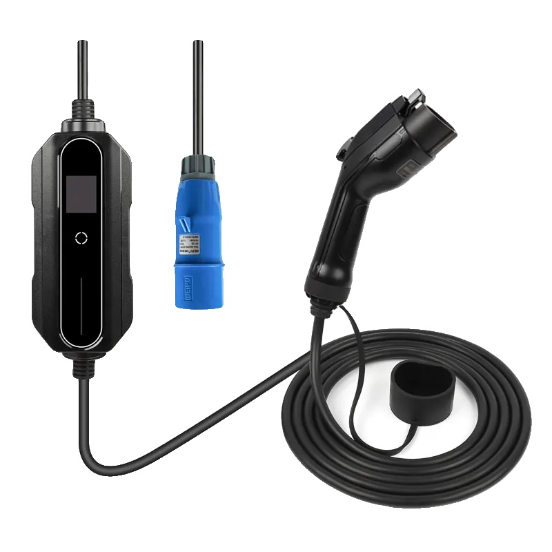 Elektroauto-ladegerät, Tragbares Design, Einstellbarer Strom, 32a Typ 1 5 Meter