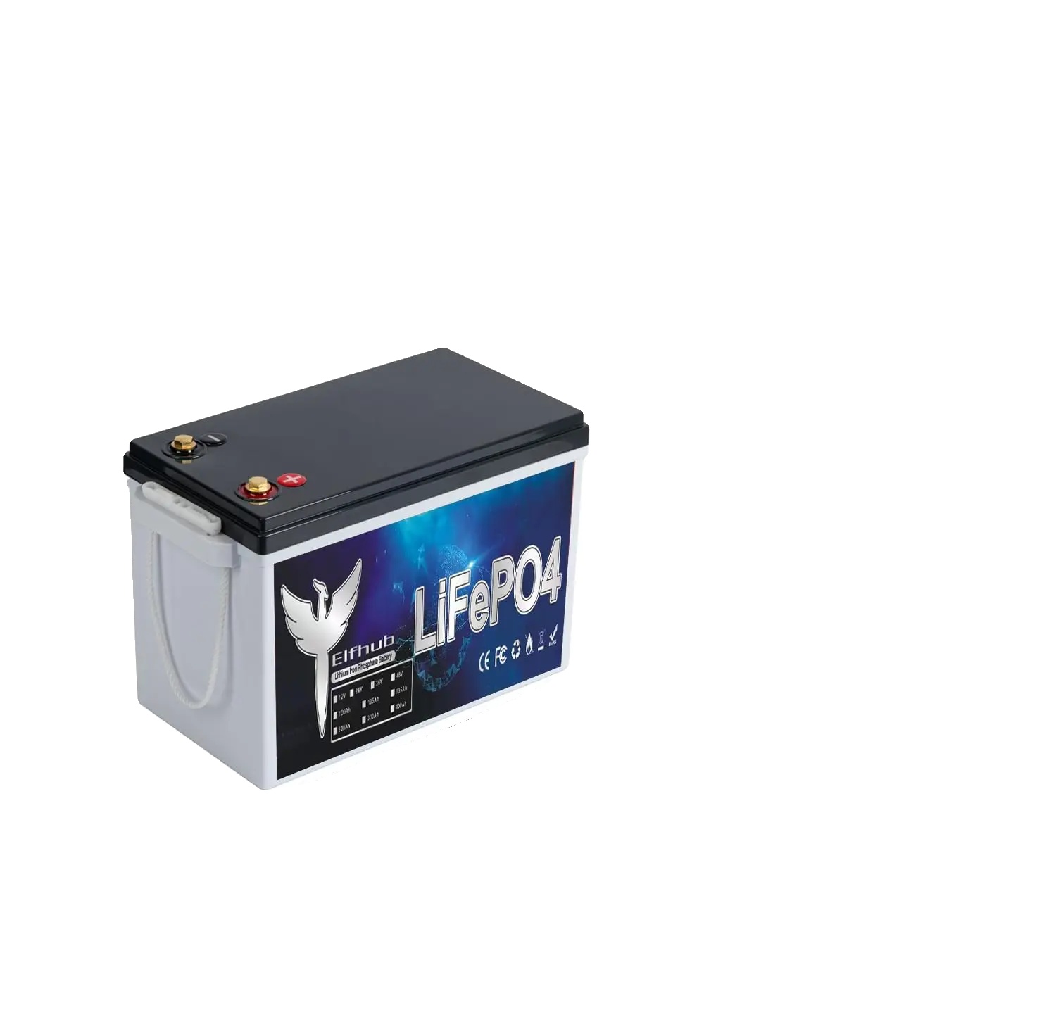 Lifepo4-batterie, 300ah Kapazität, Integriertes Bluetooth, 12v300ah
