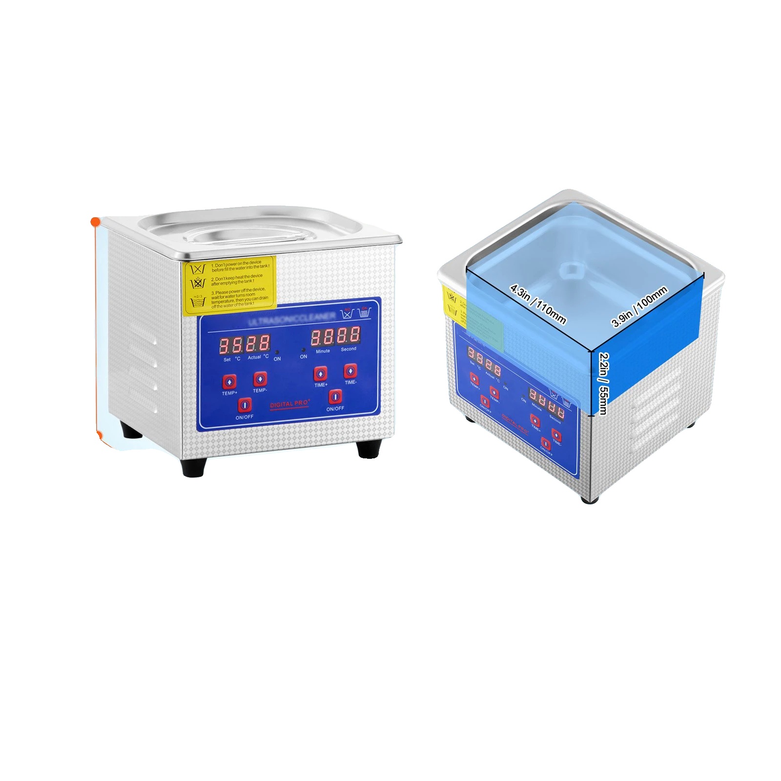 Ultraschallreiniger, Digitales Led-display, 3l Kapazität, 240w Leistung, 1.3l-60w