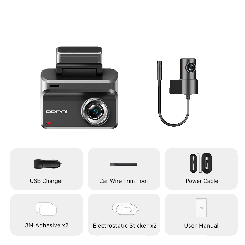 Dashcam, 4k Auflösung, Nachtsicht, Vorne Und Hinten, 128g Sd-karte