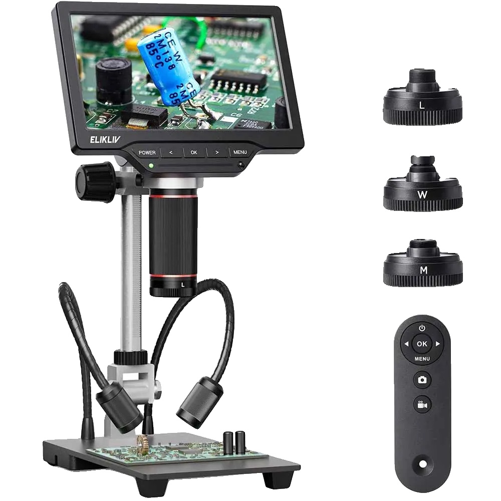 Digitalmikroskop, 4k-auflösung, Magnetische Schnellwechselobjektive, Tl301