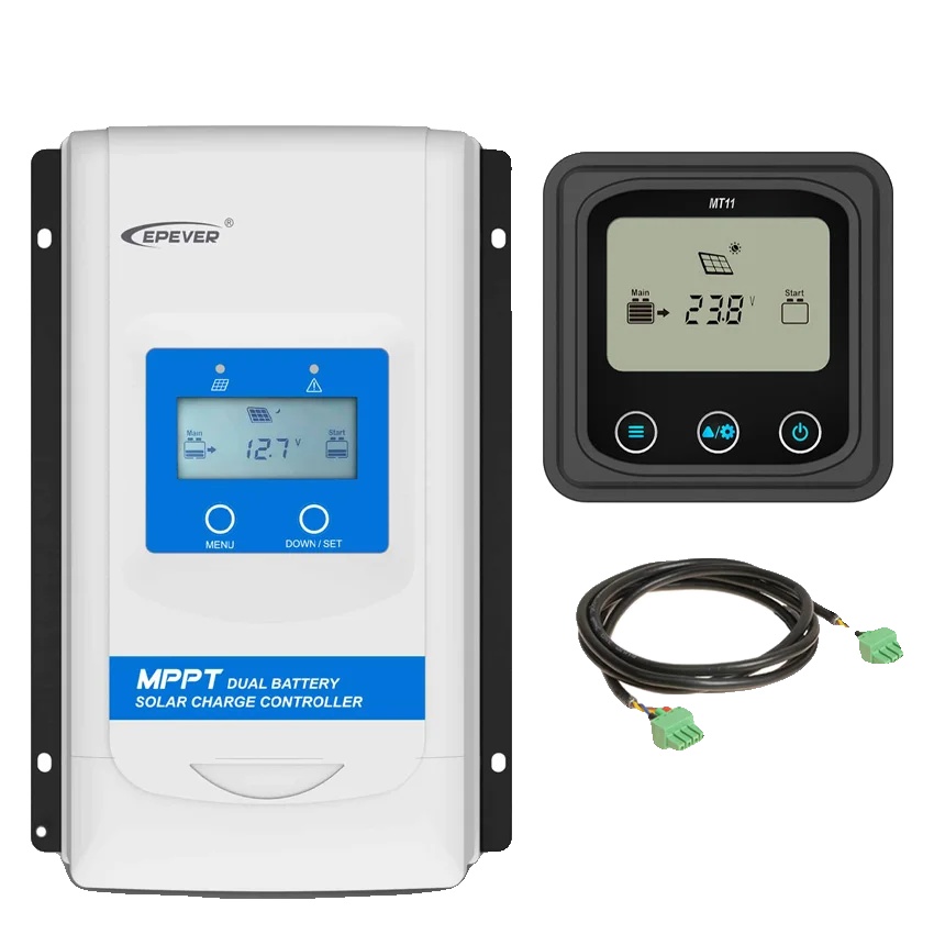 Solar-ladecontroller, Dual-batteriesystem, Maximum Power Tracking, Mit Mt11, 20a, 12v 24v