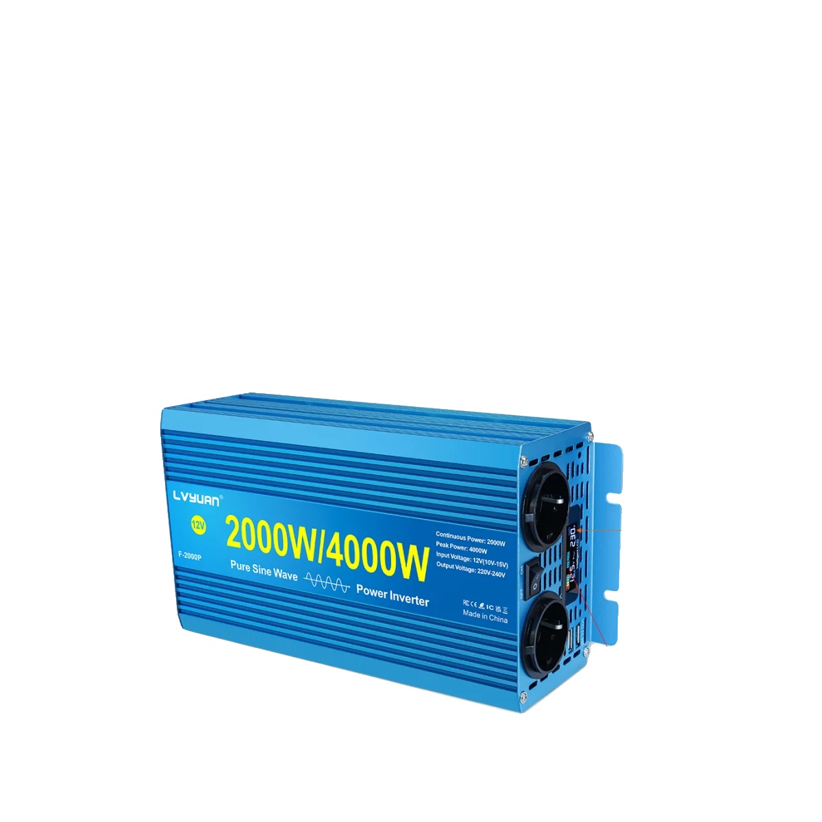 Wechselrichter, Reine Sinuswelle, Hohe Umwandlungseffizienz, 4000w 12v-220v