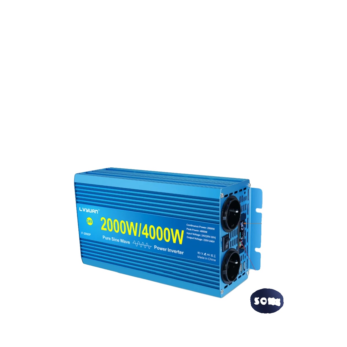 Wechselrichter, Reine Sinuswelle, Hohe Umwandlungseffizienz, 4000w 24v-220v