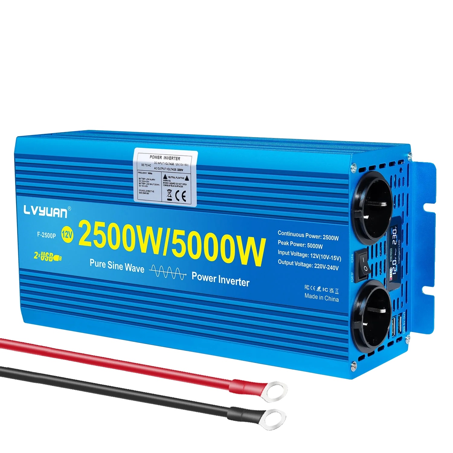 Wechselrichter, Reine Sinuswelle, Hohe Umwandlungseffizienz, 5000w 24v-220v