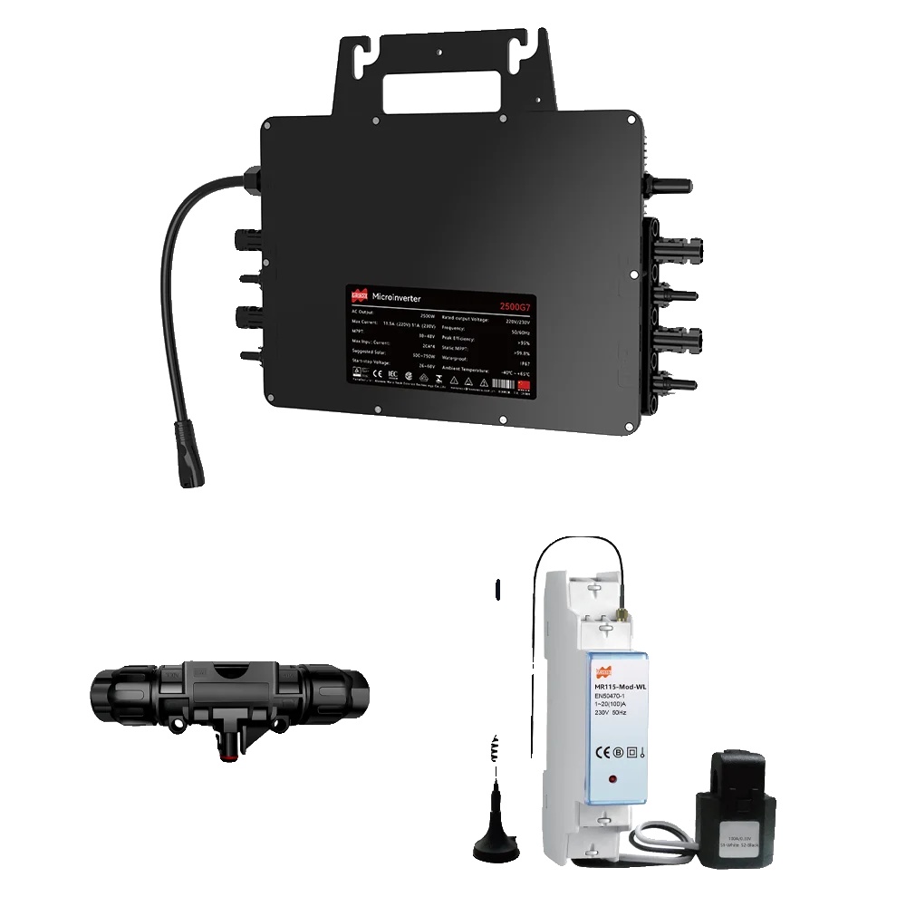 Solar-mikroinverter, 3000w, Effiziente Energieumwandlung, Wasserdichtes Design, T-grenze, 230v, 22-50v