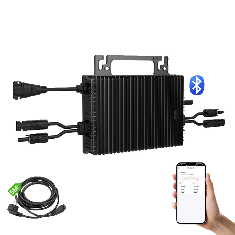 Mikro-solarwechselrichter, Dualausgang, Integration Smarter Technologie, Schwarz, 220-240v, 16-60v