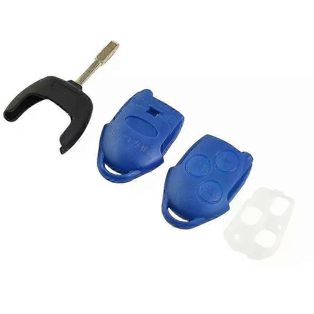 1 Stück Autoschlüssel-gehäuse, Blau, 3 Tasten, Fernbedienungsschlüssel-innenausstattung, Passend Für Ford Transit Connect Mk7 (2006–2014), Jxlgv