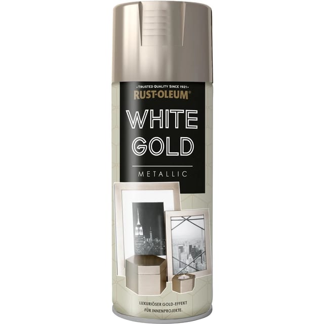 Rust-oleum Metallsprühlack 400 Ml White Gold Lackspray