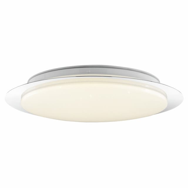 Brilliant Led Deckenleuchte Vittoria Ø 40 X 6,8 Cm Warmweiß-kaltweiß Chrom-weiß Wandleuchte