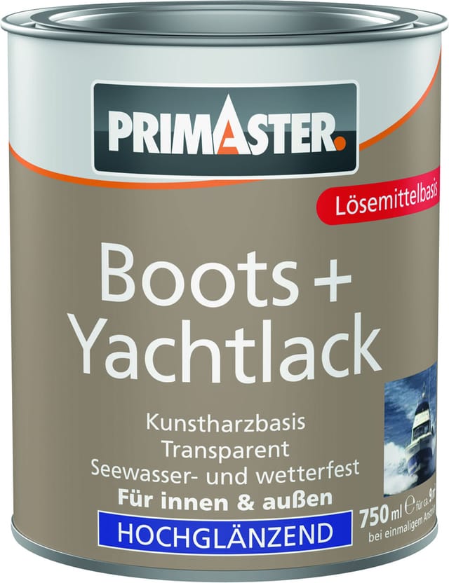 Primaster Boots + Yachtlack 750 Ml Farblos Hochglänzend Knetform-set